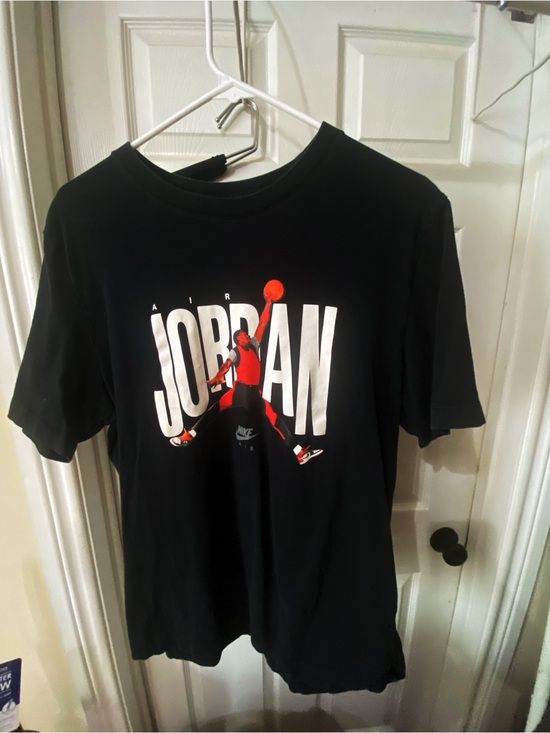 Jordan Other - Nike/Jordan Black T-Shirt with Red and White Jumpman Graphic